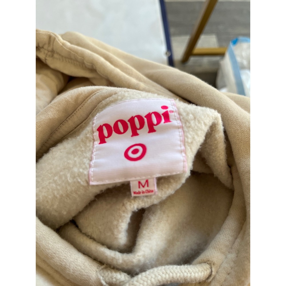 Poppi Sweatshirt Hoodie Beige "Bring the Poppi Flavor" - Picture 3 of 3